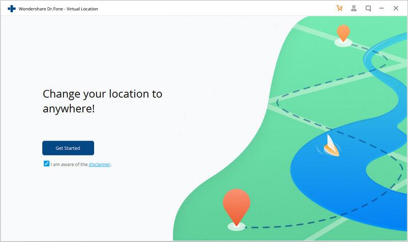 start the virtual location feature